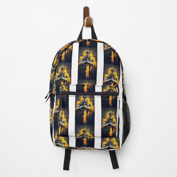 Item preview, Yellow Swordman Illustration Artwork Featuring Bold Warrior Design designed and sold by Mazcona.