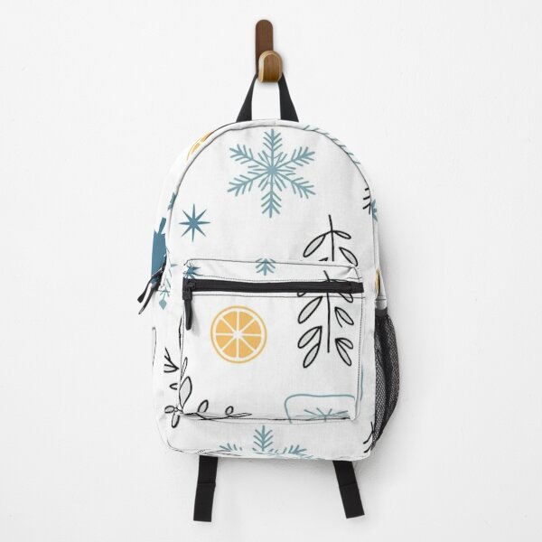 Item preview, Christmas Pattern Trees Snowflakes Orange Slices designed and sold by Mindful Wall Art Studio.