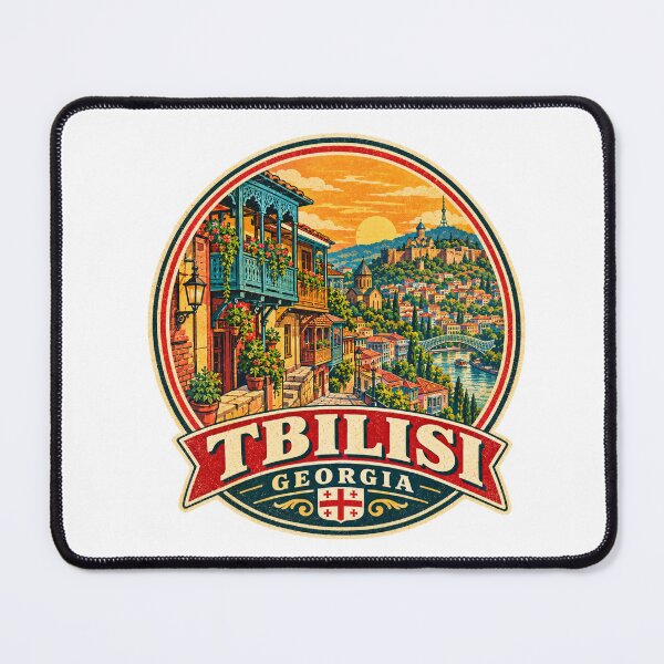 Item preview, Tbilisi Georgia Vintage Travel Poster – Retro Georgian City Souvenir designed and sold by Globalcitytees.