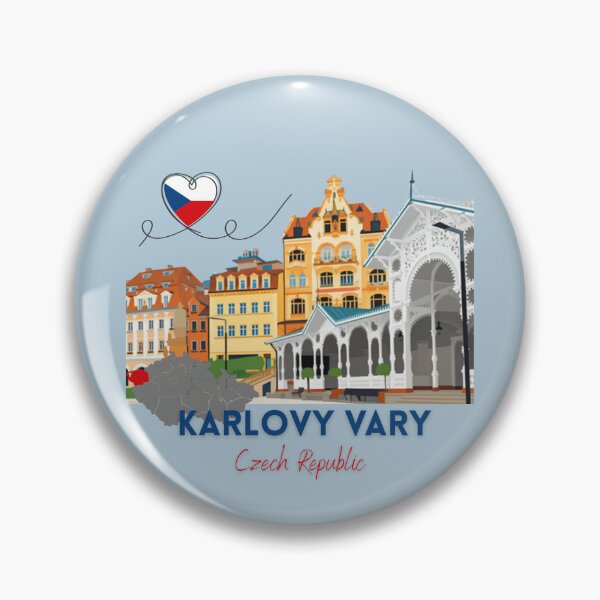 Item preview, Karlovy Vary Czech Republic Travel City Design designed and sold by AnulaArt.