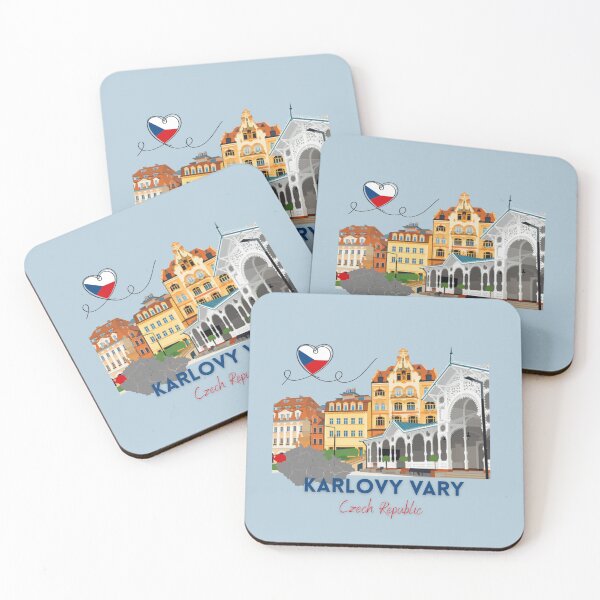 Item preview, Karlovy Vary Czech Republic Travel City Design designed and sold by AnulaArt.