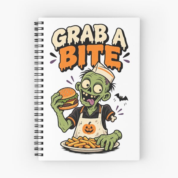 Item preview, Grab a Bite Funny Zombie Burger Halloween Food Humor Design. designed and sold by The-T-In-Retro.