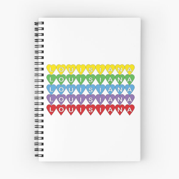 Item preview, Louisiana Colorful Hearts, Cute Home State Love designed and sold by ValeriesGallery.