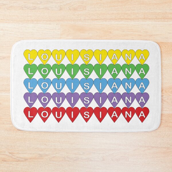 Item preview, Louisiana Colorful Hearts, Cute Home State Love designed and sold by ValeriesGallery.