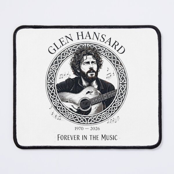 Item preview, Glen Hansard Acoustic Guitar Singer Vintage Folk Music Tribute designed and sold by Moad Fahim.