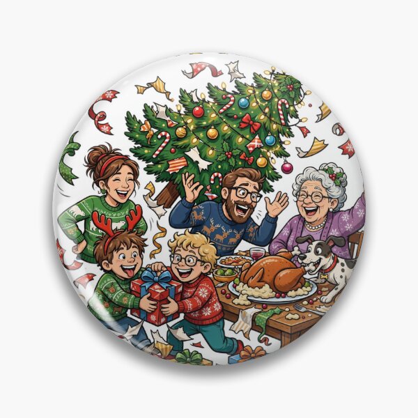 Item preview, Silent Night? Not With My Family — Funny Christmas Chaos Tee designed and sold by FitEnvy.