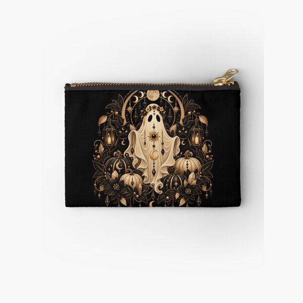 Item preview, Boho Celestial Ghost Black Cats Art designed and sold by BohoMysticArt.