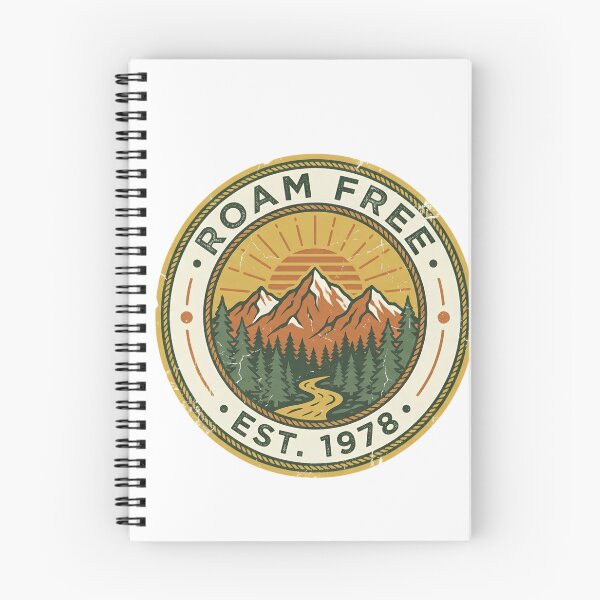 Item preview, Roam Free Vintage Mountain Adventure Badge    designed and sold by Artsyowlscrafts.