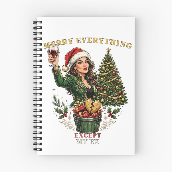 Item preview, Merry Everything Except My Ex — Sassy Christmas Breakup Tee designed and sold by FitEnvy.