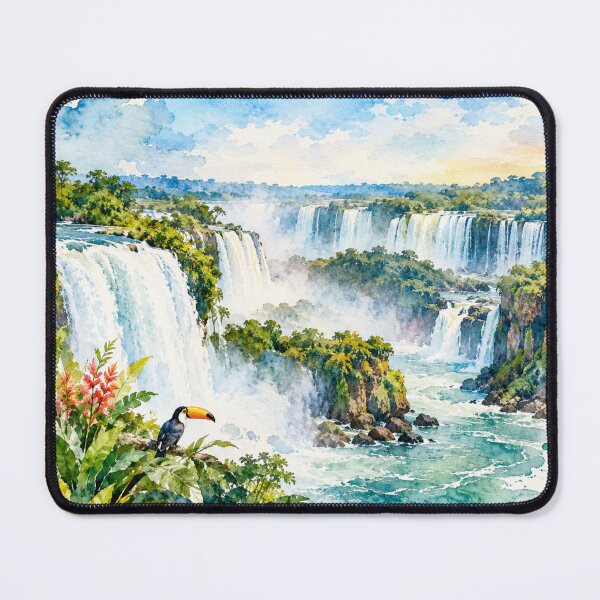 Item preview, Iguazu Falls in Watercolor - Argentine Landscapes designed and sold by Esencia Argentina.