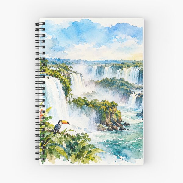 Item preview, Iguazu Falls in Watercolor - Argentine Landscapes designed and sold by Esencia Argentina.