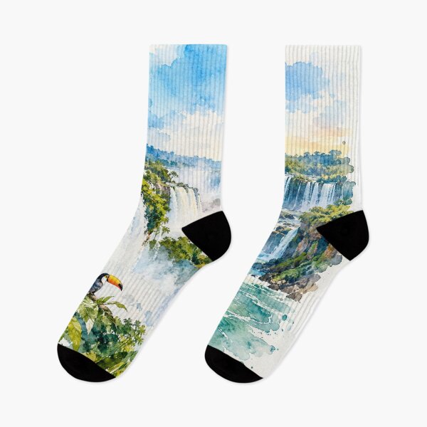 Item preview, Iguazu Falls in Watercolor - Argentine Landscapes designed and sold by Esencia Argentina.