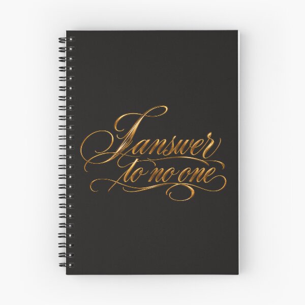Item preview, Answer to No One – Elegant Gold Calligraphy designed and sold by Marina Langer Wildlife Art..