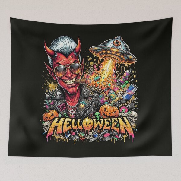 Item preview, Halloween Red Devil Horns UFO Cigar designed and sold by Voodoo Store Paranormal Collections.
