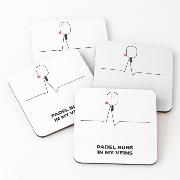 Item preview, Padel Runs In My Veins Heartbeat designed and sold by CourtCultureHQ.