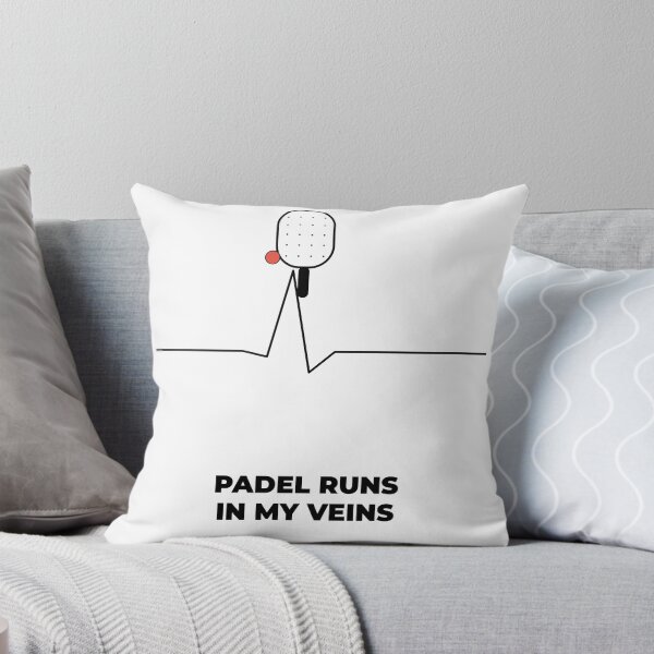Item preview, Padel Runs In My Veins Heartbeat designed and sold by CourtCultureHQ.