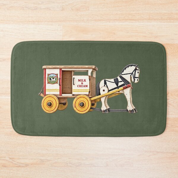 Item preview, Vintage Wooden Horse Drawn Milk Wagon  designed and sold by Susan Savad.