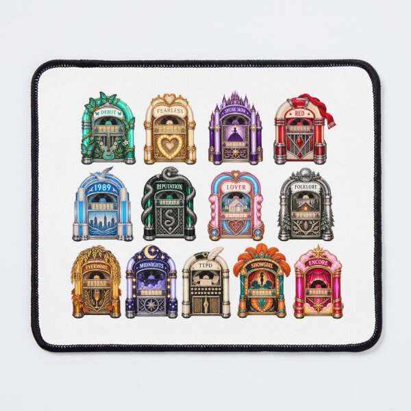 Item preview, Taylor Swift Albums Eras Jukebox Vintage Music sticker pack designed and sold by taylorvinyls.