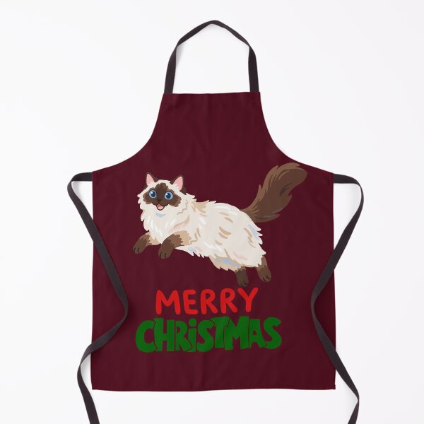 Item preview, Cute Ragdoll Cat Merry Christmas Holiday Art designed and sold by stormk10.