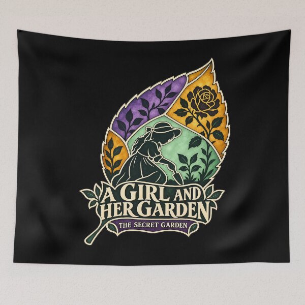 Item preview, The Secret Garden – A Girl and Her Garden designed and sold by Fenay Designs.