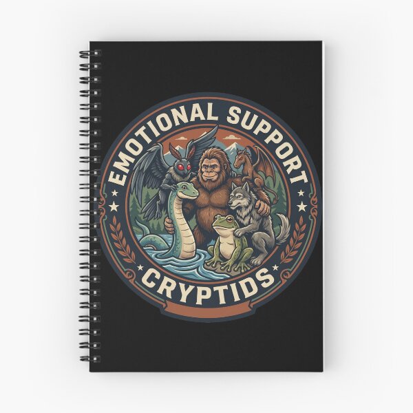 Item preview, Emotional Support Cryptids Badge designed and sold by redsharkuk.