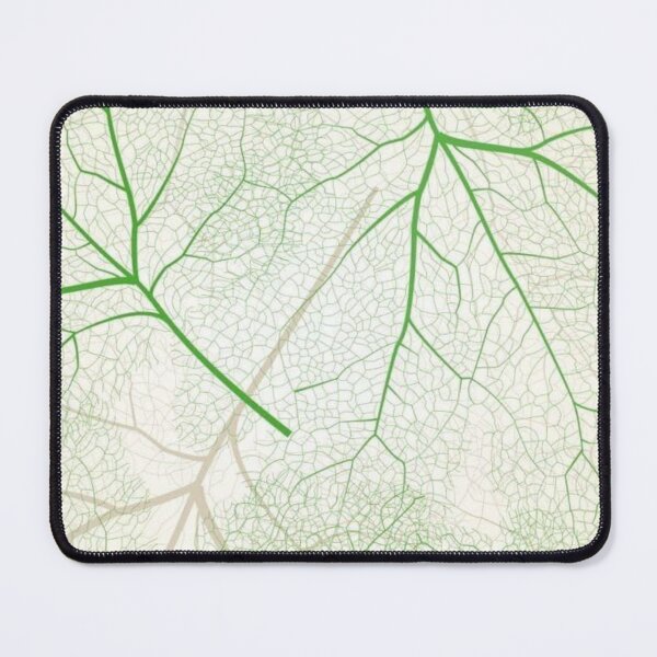 Item preview, Green Leaf Skeleton Veins Seamless Pattern — Minimalist Nature Botanical Art designed and sold by LYAN-STORE.