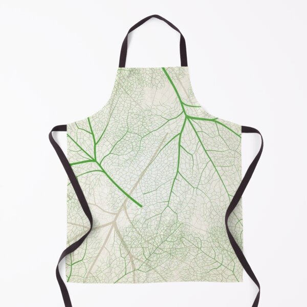 Item preview, Green Leaf Skeleton Veins Seamless Pattern — Minimalist Nature Botanical Art designed and sold by LYAN-STORE.