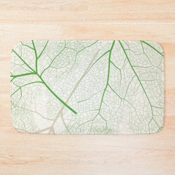 Item preview, Green Leaf Skeleton Veins Seamless Pattern — Minimalist Nature Botanical Art designed and sold by LYAN-STORE.