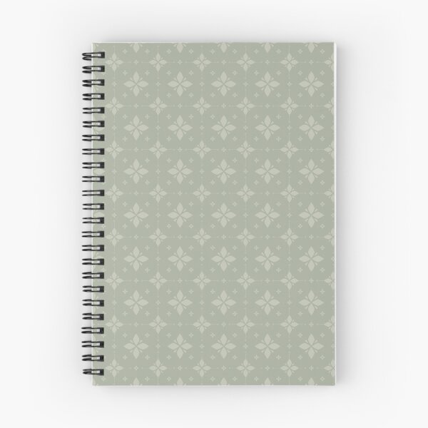 Item preview, Thai Floral Diamond Seamless Pattern Blue Gray Cream Traditional Textile Design designed and sold by KOPatternCo.