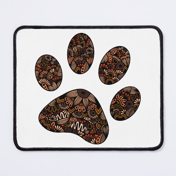 Item preview, Tribal Paw Print Zentangle Pet Art designed and sold by FioreDiCiliegio.