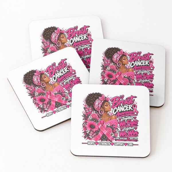 Item preview, Black Women Fight Breast Cancer Pink Ribbon designed and sold by GitSticker.