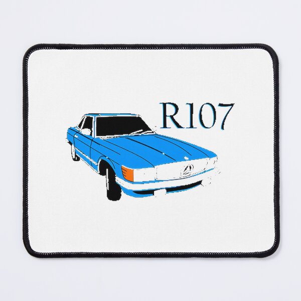 Item preview, Classic Blue Mercedes R SL Vintage Car Illustration designed and sold by MarilooArt.