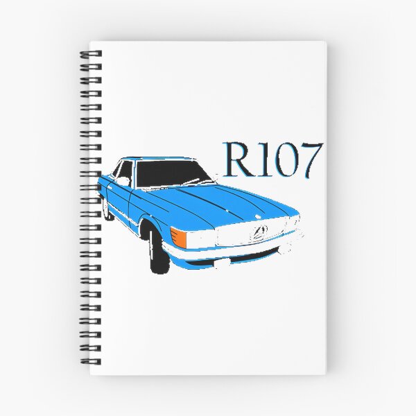 Item preview, Classic Blue Mercedes R SL Vintage Car Illustration designed and sold by MarilooArt.