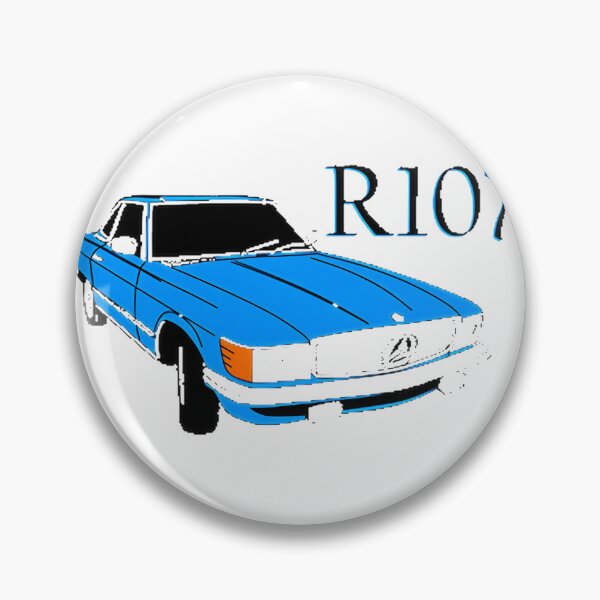 Item preview, Classic Blue Mercedes R SL Vintage Car Illustration designed and sold by MarilooArt.
