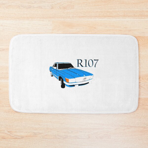 Item preview, Classic Blue Mercedes R SL Vintage Car Illustration designed and sold by MarilooArt.