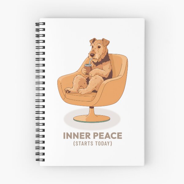 Item preview, Airedale Terrier Drinking Mate Tea Vintage Aesthetic designed and sold by COZY VINTAGE animal.