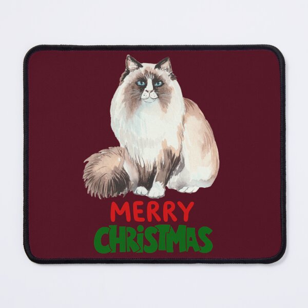 Item preview, Cute Ragdoll Cat Merry Christmas Holiday Art designed and sold by stormk10.