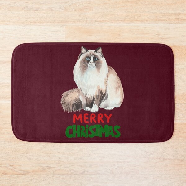 Item preview, Cute Ragdoll Cat Merry Christmas Holiday Art designed and sold by stormk10.