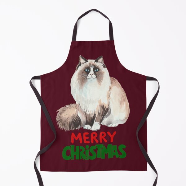 Item preview, Cute Ragdoll Cat Merry Christmas Holiday Art designed and sold by stormk10.