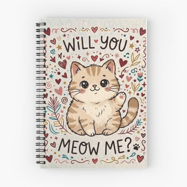 Item preview, "WILL YOU MEOW ME?" designed and sold by shelteredinside.