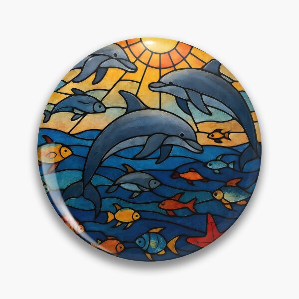 Item preview, Stained Glass Ocean Life designed and sold by Sybille-Yates.