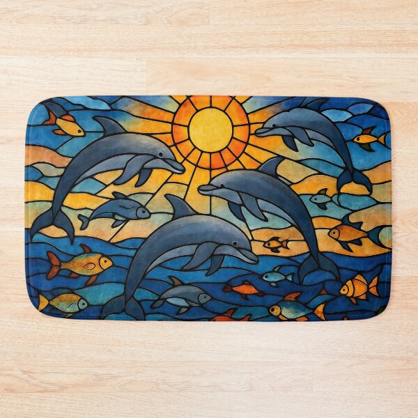 Item preview, Stained Glass Ocean Life designed and sold by Sybille-Yates.
