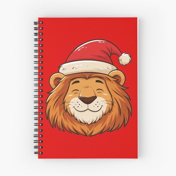 Item preview, Cute Christmas Gift: A Cute Lion With Santa Hat designed and sold by sunset-capturer.
