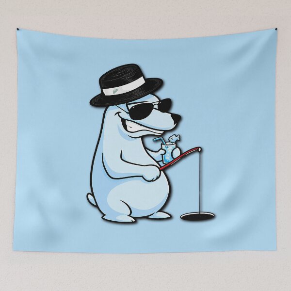 Item preview, Mr. Nonchalance Bear Sippin' with Attitude - Fishing designed and sold by YOFANTZ!.