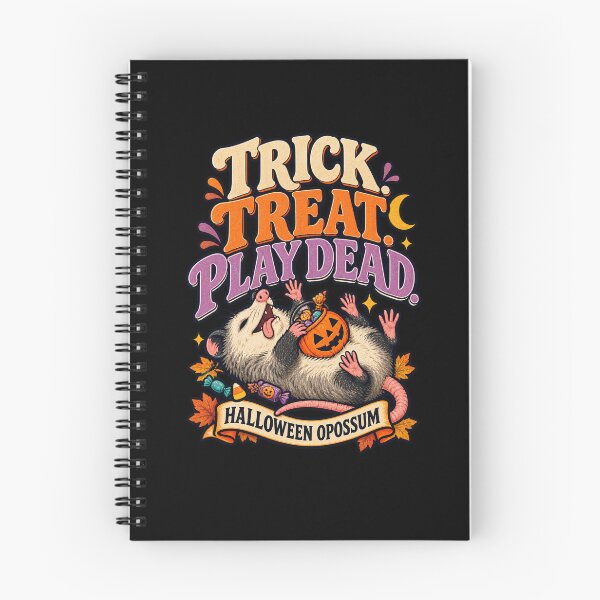 Item preview, Trick Treat Play Dead Halloween Opossum designed and sold by MOTIFOLK.