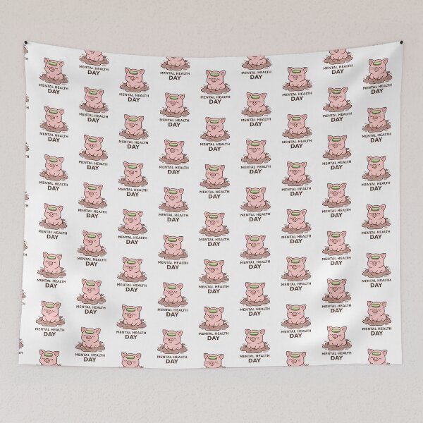 Item preview, Mental Health Day - Kawaii Pig designed and sold by Visual Dept..