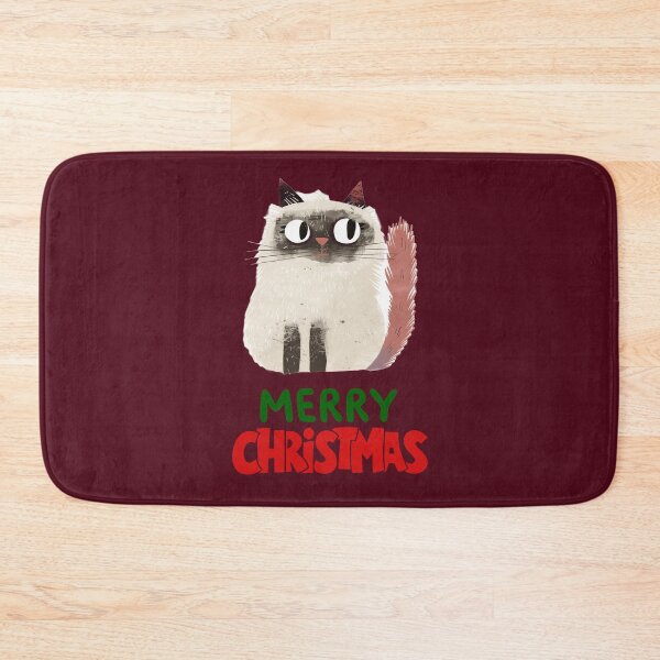 Item preview, Cute Ragdoll Cat Merry Christmas Holiday Art designed and sold by stormk10.