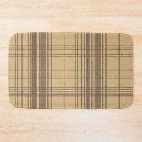 Item preview, Classic Plaid Tartan Pattern Neutral Tan Brown  designed and sold by Mindful Wall Art Studio.