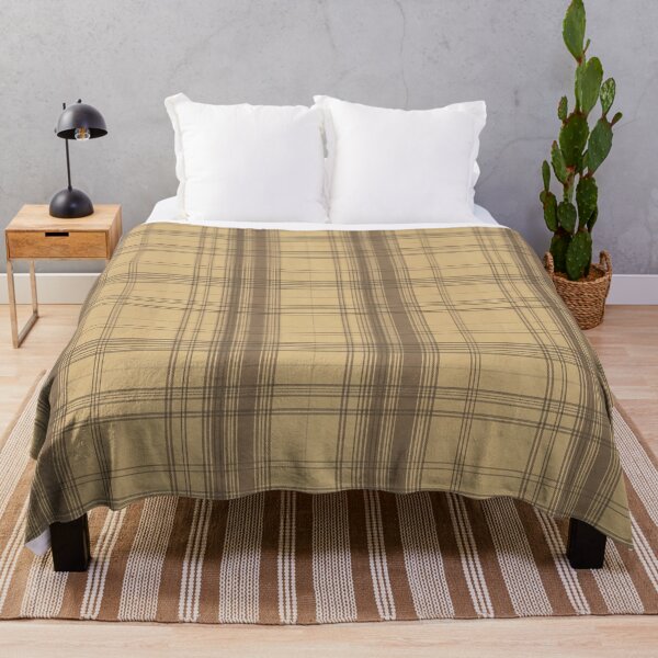 Item preview, Classic Plaid Tartan Pattern Neutral Tan Brown  designed and sold by Mindful Wall Art Studio.