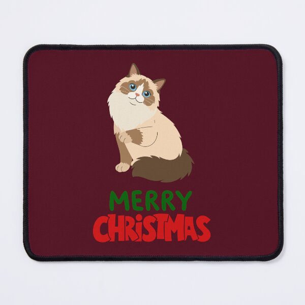Item preview, Cute Ragdoll Cat Merry Christmas Holiday Art designed and sold by stormk10.
